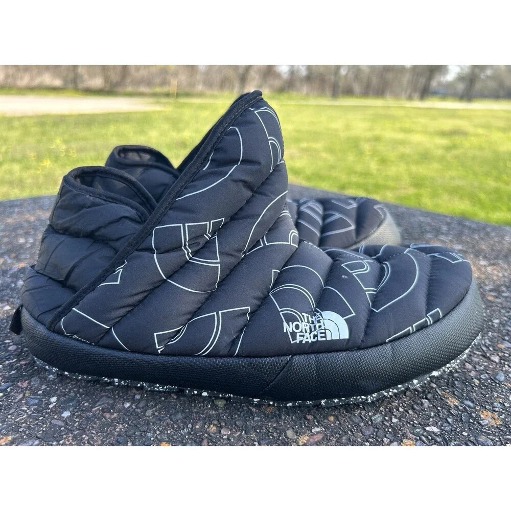 The North Face ThermoBall Traction Booties Men’s 7 Winter Boot Black White